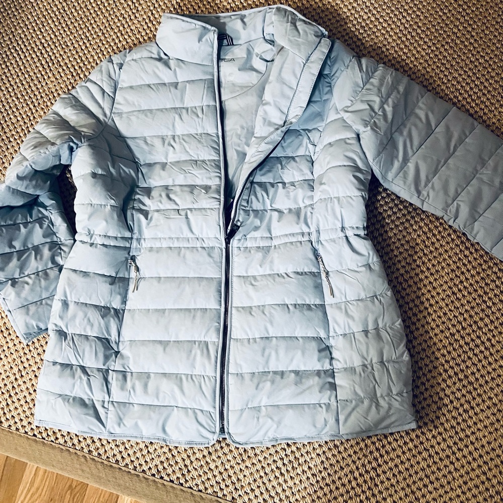 Women's Light Gray Quilted Jacket